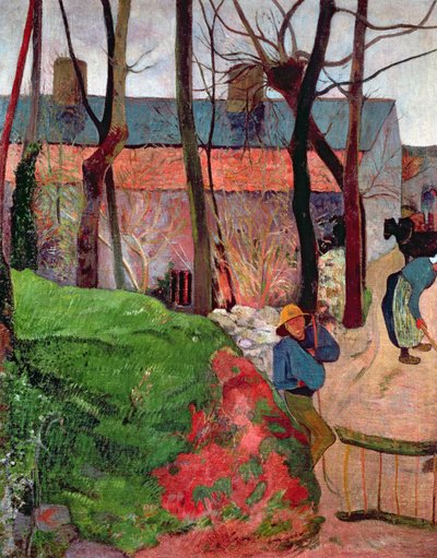 Cottage at Le Pouldu, 1890 by Paul Gauguin